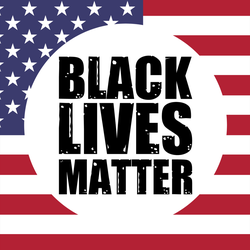 Black Lives Matter US Flag Sticker