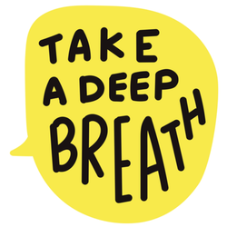 Take a Deep Breath Speech Bubble Sticker