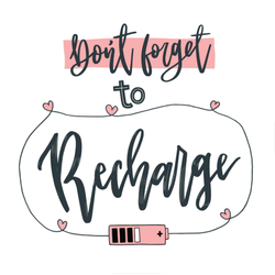 Don't Forget to Recharge Sticker