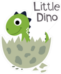 Little Dino Baby Sticker