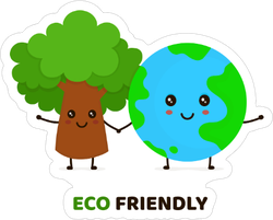 Happy Eco Friendly Sticker