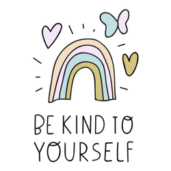 Be Kind To Yourself Rainbow Sticker