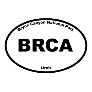 Bryce Canonyon National Park Oval Sticker