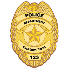 Custom Police Badge Magnet