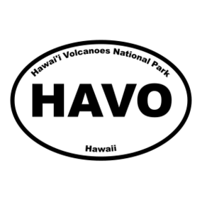 Hawai'i Volcanoes National Park Oval Sticker