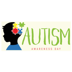 Autism Awareness Day Banner Sticker