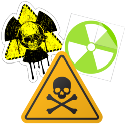 Hazard Symbol Stickers