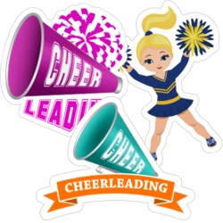 Cheerleader Stickers