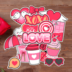 Love Is In The Air - Valentines Day Sticker Bundle