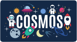 Cosmos Space Icons Sticker