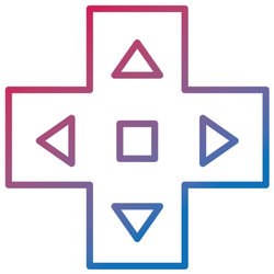 Video Game Cross Icon