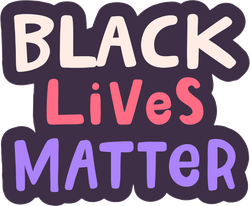 Handwritten Black Lives Matter Sticker