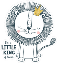 Little King Baby Sticker