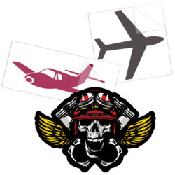 Airplane Stickers and Decals