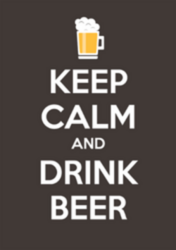 Keep Calm And Drink Beer Sticker