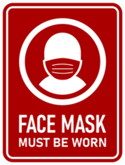Face Mask Must Be Worn Sticker