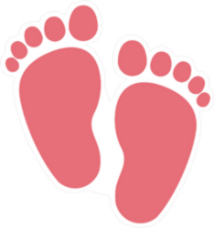 Baby Foot Print Sticker
