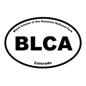 Black Canyon of the Gunnison National Park Oval Sticker