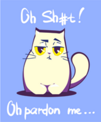 Swearing Grumpy Cat Sticker