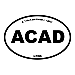 Acadia National Park Oval Sticker