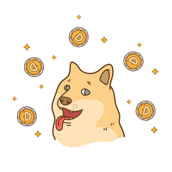 Doge Coin Illustration Sticker