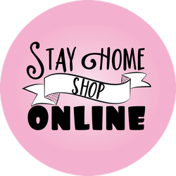 Stay Home Shop Online Sticker