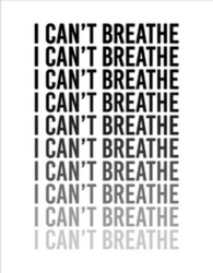 I Can't Breathe Typography Sticker