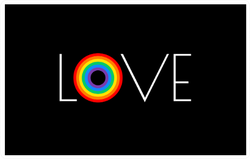 Pride Rainbow Flag Love Sticker