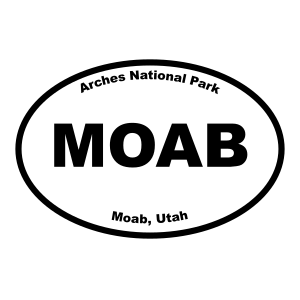 Arches National Park Oval Sticker