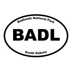 Badlands National Park Oval Sticker