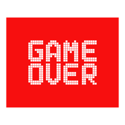 GAME OVER Pixel Art Sticker