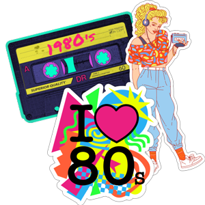 1980's Stickers