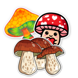 Mushroom Stickers and Decals
