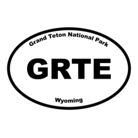 Grand Teton National Park Oval Sticker
