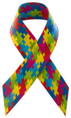 Autism Awareness Ribbon Sticker