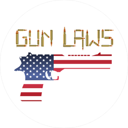 Gun Laws American Flag Sticker
