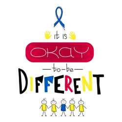 It Is Okay To Be Different Autism Ribbon Sticker
