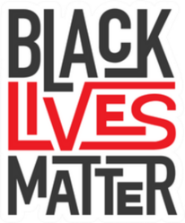 Black Lives Matter Typography Sticker