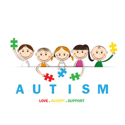 Autism Awareness Day Love Accept Support Sticker