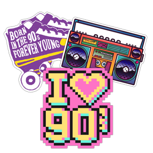 1990's Stickers