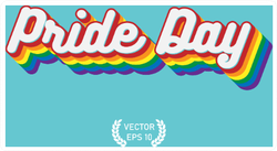 Pride Day Text Sticker