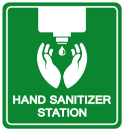 Hand Sanitizer Station Sticker