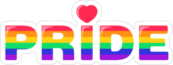 Pride Icon. Lgbtq+ Heart Sticker