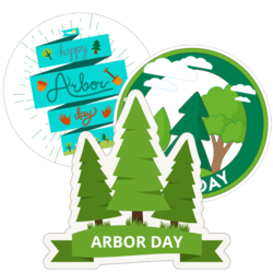Arbor Day Stickers
