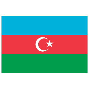 Azerbaijan Flag Magnet
