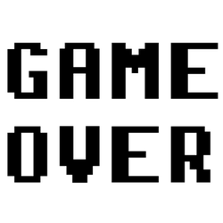 Game Over Pixel Style Sticker