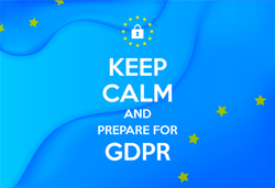 Keep Calm and Prepare For GDPR Sticker