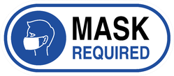 Mask Required Symbol Sticker
