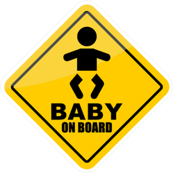 Baby On Board Silhouette Sticker