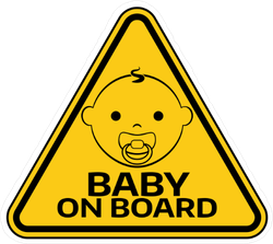 Baby on Board Triangle Sticker